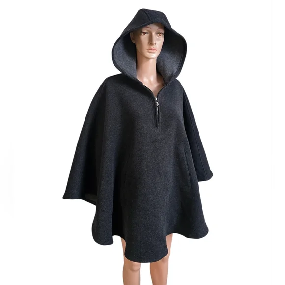 Rare Vintage Woolrich Wool Blend Hooded Poncho - Picture 5 of 9